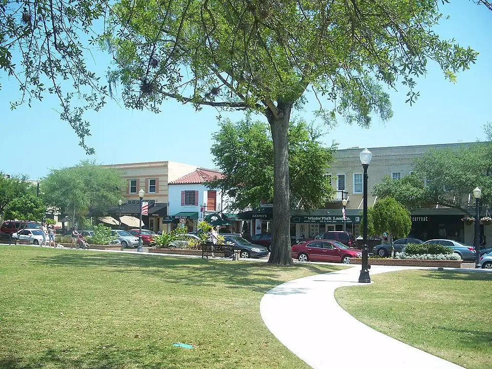Downtown Winter Park Historic District in Winter Park, Florida